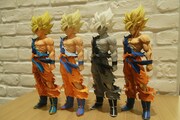 「アミューズメント一番くじ DRAGON BALL超 SUPER MASTER STARS PIECE THE SON GOKOU」景品の、4種類の悟空。