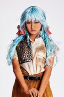 前島亜美（SUPER☆GiRLS）演じるリコス。(c)「クジラの子らは砂上に歌う」舞台製作委員会