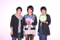 （左から）スペード役の下野紘、ジョーカー役の村瀬歩、フェニックス／赤井翼役の松岡禎丞。