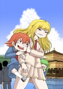 ストーリーを進めると見られるイベント画像のサンプル。