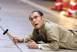片岡鶴太郎演じる日下。(c)福満しげゆき・講談社/映画「ヒーローマニア-生活-」製作委員会