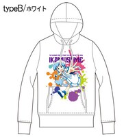 「侵略！イカ娘」フルカラープリントプルパーカー typrB/ホワイト