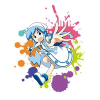 「侵略！イカ娘」フルカラープリントプルパーカー typrB イラスト