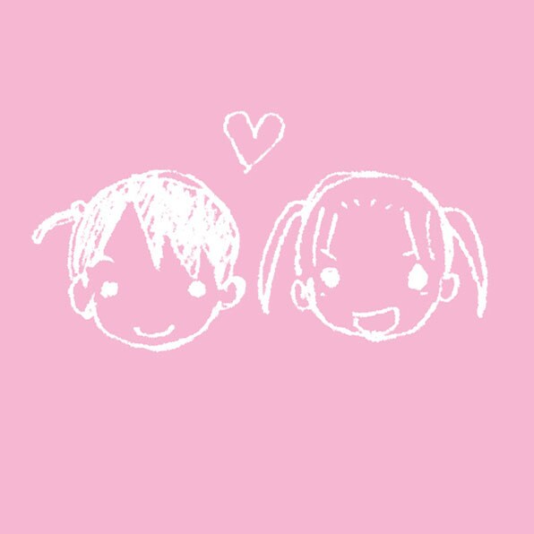 Tシャツ・千佳＆美羽のフロントデザイン。