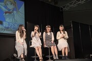 「AnimeJapan 2016」のオープンステージで行われた「放送直前！アニメ『ばくおん!!』ステージ」の様子。