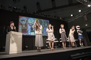 「AnimeJapan 2016」のオープンステージで行われた「放送直前！アニメ『ばくおん!!』ステージ」の様子。