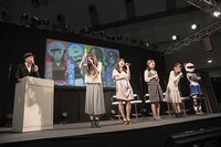「AnimeJapan 2016」のオープンステージで行われた「放送直前！アニメ『ばくおん!!』ステージ」の様子。