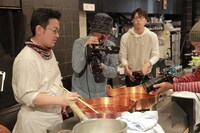 制作現場の様子。