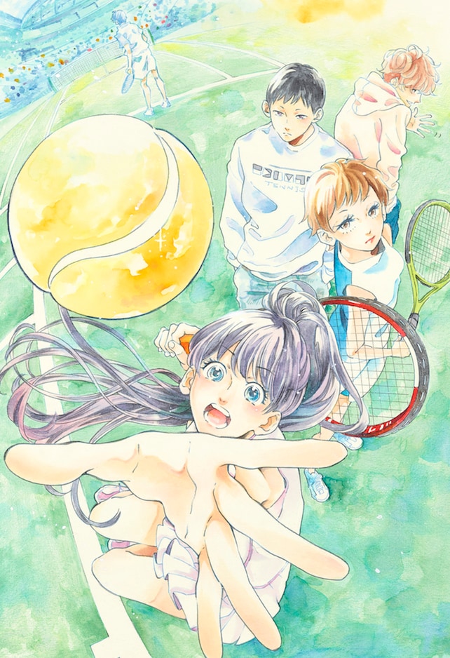 「Challenge Up!」第1話の扉ページに使用された、カラーイラスト。(c)鈴木手毬／集英社マーガレットコミックス