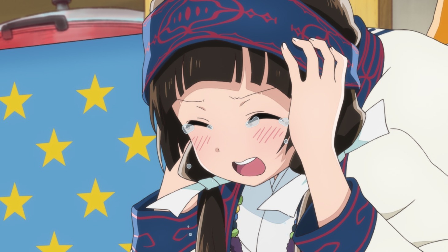 テレビアニメ「くまみこ」第1話の場面写真。