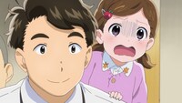 テレビアニメ「くまみこ」第1話の場面写真。