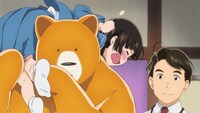 テレビアニメ「くまみこ」第1話の場面写真。