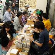 過去の似顔絵ブースの様子。