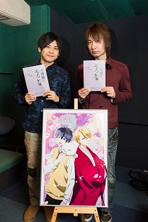 （左から）梶裕貴と前野智昭。