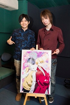 （左から）梶裕貴と前野智昭。