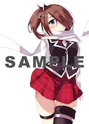 「トリニティセブン レヴィ忍伝」1巻のアニメイト特典イラスト。