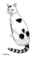 伊藤潤二のイラスト。