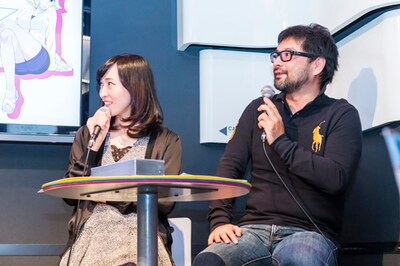 （左から）名塚佳織、大和田秀樹。