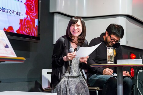 (左から)名塚佳織、大和田秀樹。