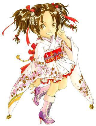 藤島康介がデザインした「京都国際マンガ・アニメフェア」公式キャラクターの都萌（ともえ）ちゃん。(c)藤島康介/クロノギア クリエイティウ