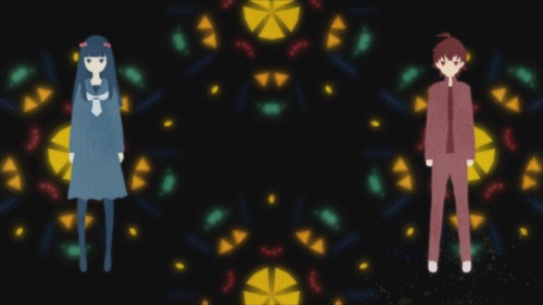 テレビアニメ「双星の陰陽師」エンディング映像の場面写真。