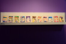 エリア3「セーラームーン伝説のはじまり」より、「美少女戦士セーラームーン」旧版コミックス。