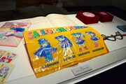エリア3「セーラームーン伝説のはじまり」より、なかよし付録の展示風景。