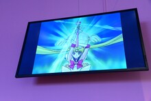 エリア4「セーラームーン エスカレーション～社会現象となったセーラームーン」では、変身シーンと必殺技シーンを集めたダイジェスト映像が上映されている。