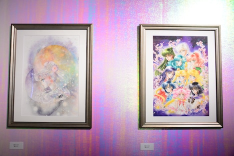 武内直子が本展のために描き下ろした原画2点。