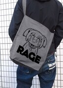 「ポプテピピックRAGE ショルダートート」を使用した様子。