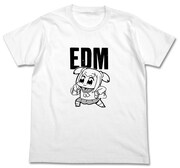 「ポプテピピックEDM Tシャツ」表面。「このTシャツぜったい流行る」というピピ美の声が聞こえてくるようだ。