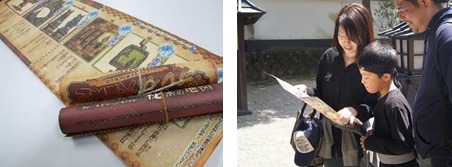 参加者は暗号や謎を解読しながら村内を巡っていく。