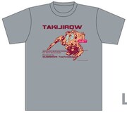 会場で数量限定販売されるタキジロウTシャツ。