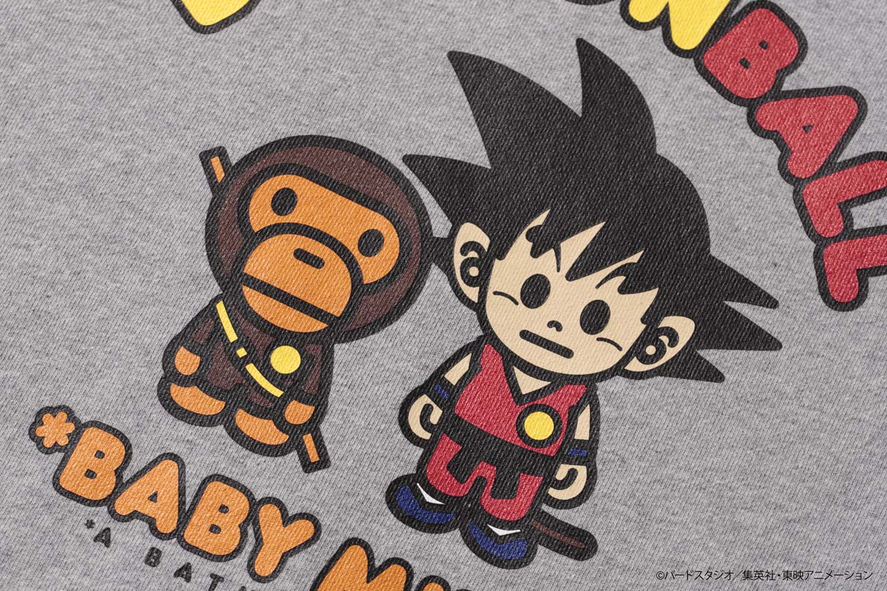 「ドラゴンボール」×A BATHING APE クルーネックスウェット