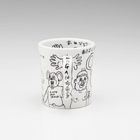 プレゼントキャンペーンで当たる、直筆イラスト入り「まん○画太郎×TENGA ドクミ マグカップ」。