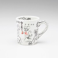 プレゼントキャンペーンで当たる、直筆イラスト入り「まん○画太郎×TENGA ドクミ マグカップ」。