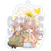 メロンブックス限定版に付属する描き下ろしアクリルキーホルダー。