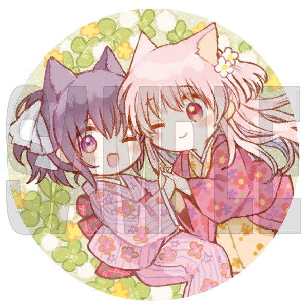 とらのあな限定版に付属する描き下ろし缶バッジのうち1種。