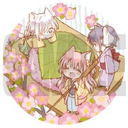 とらのあな限定版に付属する描き下ろし缶バッジのうち1種。