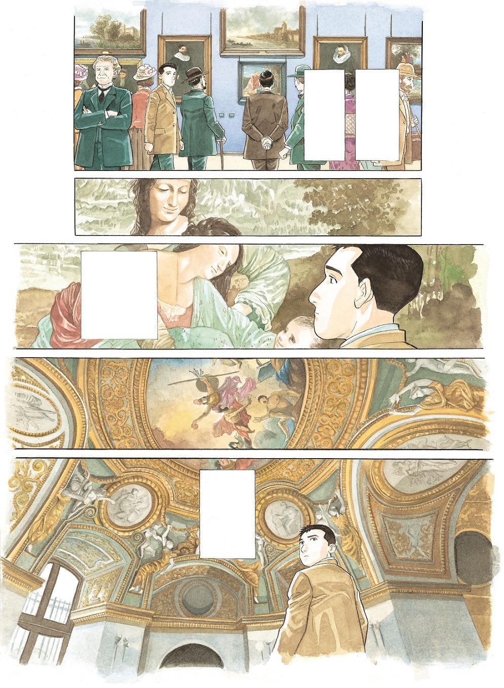 谷口ジロー「千年の翼、百年の夢」 (c)TANIGUCHI Jiro – Futuropolis / musée du Louvre éditions / Shogakukan
