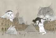 松本大洋「ルーヴルの猫」扉イラスト