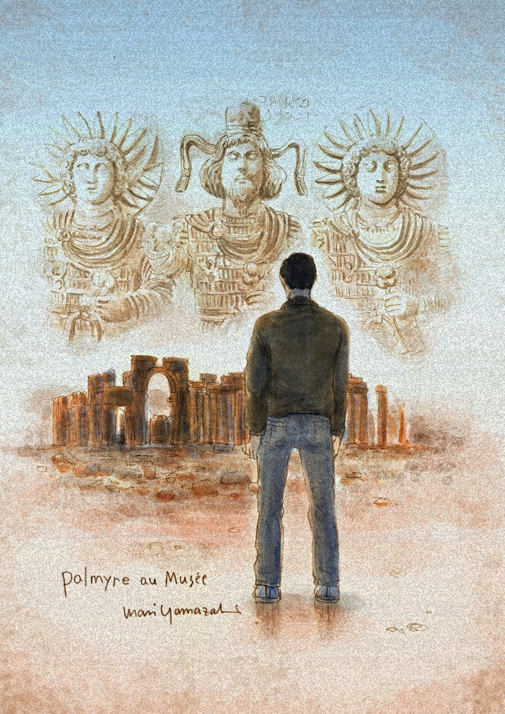 ヤマザキマリ「Palmyra au musée 美術館のパルミラ」 (c)Mari Yamazaki