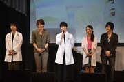 （左から）諏訪部順一、宮野真守、梅原裕一郎、伊藤静、遊佐浩二。