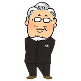 「小池一夫のマンガ塾」に登場する小池一夫。