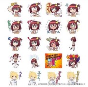 「宇宙パトロールルル子」のLINEスタンプ。
