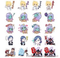 「宇宙パトロールルル子」LINEスタンプのサンプル。