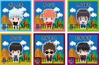 園内で販売される「スクエア缶バッジ Ver.1」。