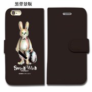 「『スイッチウィッチ』うさぎさん 全面印刷手帳型iPhone・スマホケース」