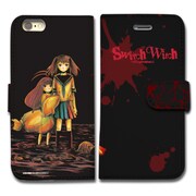 「『スイッチウィッチ』若葉＆つぼみ 全面印刷手帳型iPhone・スマホケース」