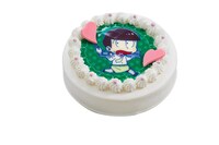 チョロ松が描かれたキャラクターケーキ。